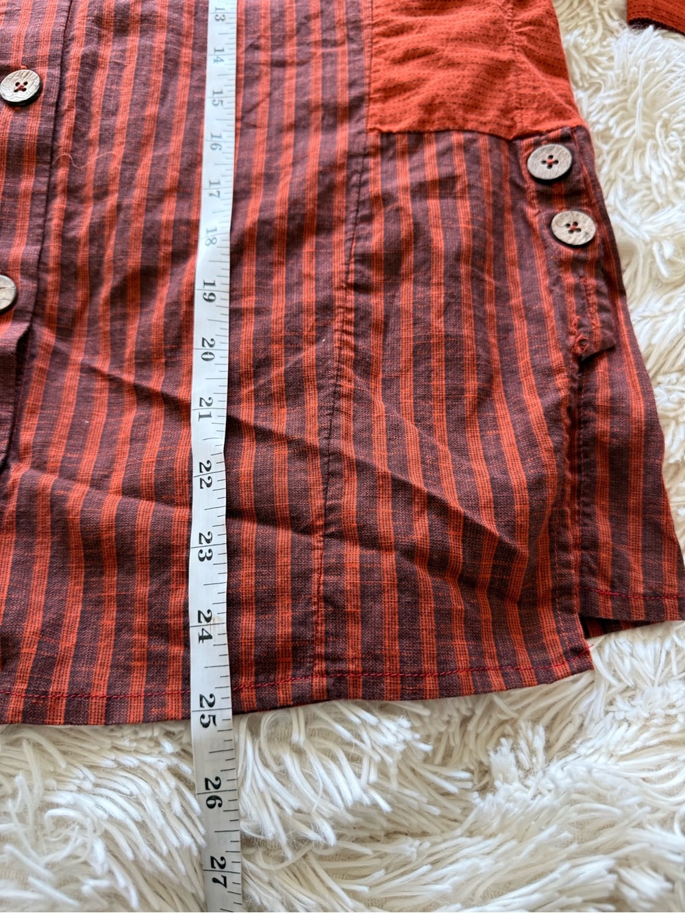 Anthropologie Oversized Loose Button Down Striped Shirt Size XXS - Picture 10 of 12